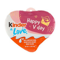 Kinder & Love Happy V-Day Milk Chocolate Mini Hearts, 1.3 oz