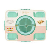 Jessica Simpson On-the-Go 8-Compartment Mint Green Snackle Box