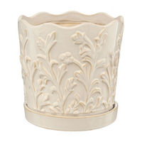 Extra Large Ceramic Reef Planter, White