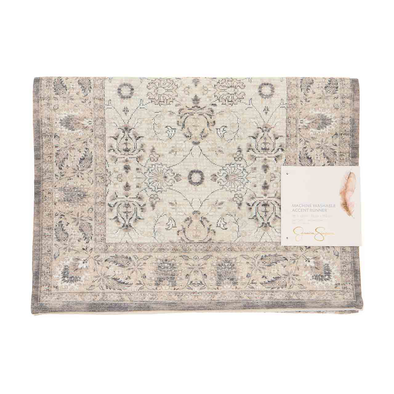 Jessica Simpson Neutral Accent Runner, 20 in x 60 in