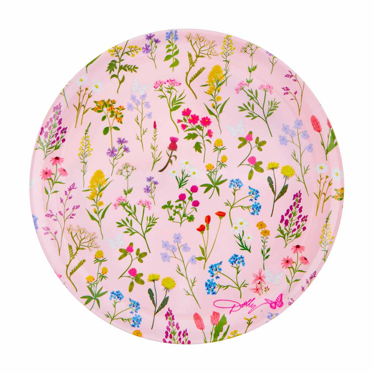 Dolly Parton Spring Melamine Round Dinner Plate