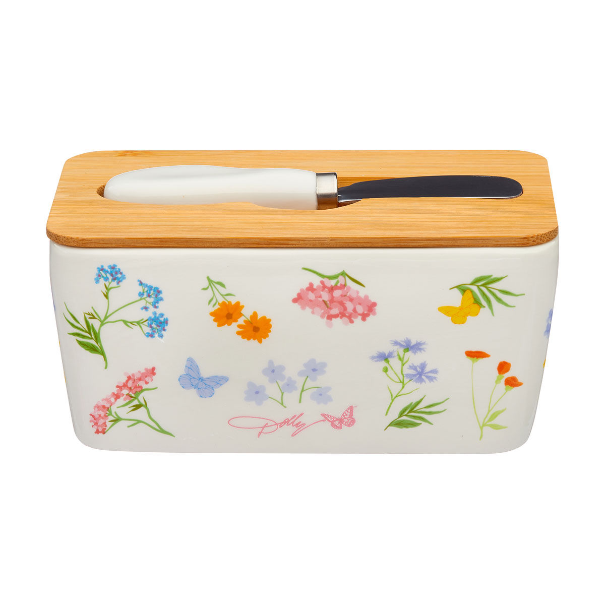 Dolly Parton Spring Butter Dish