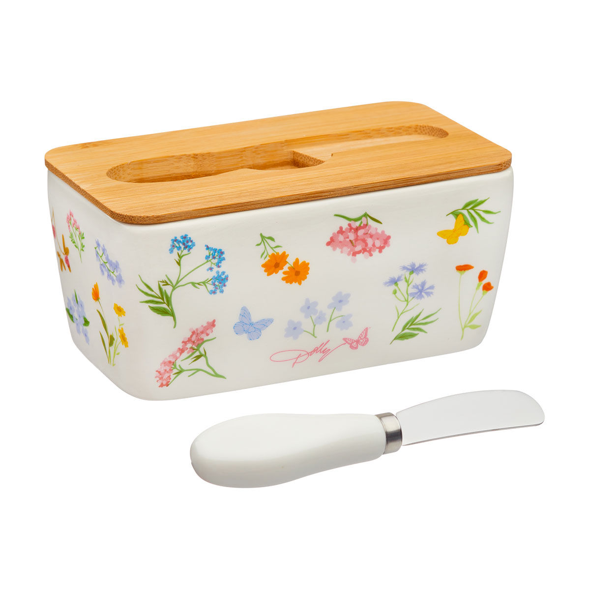 Dolly Parton Spring Butter Dish