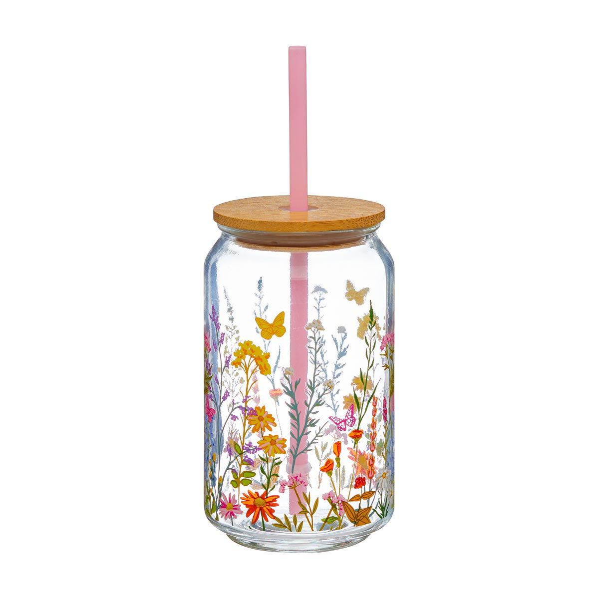 Dolly Parton Spring Glass Cup with Straw, Assorted