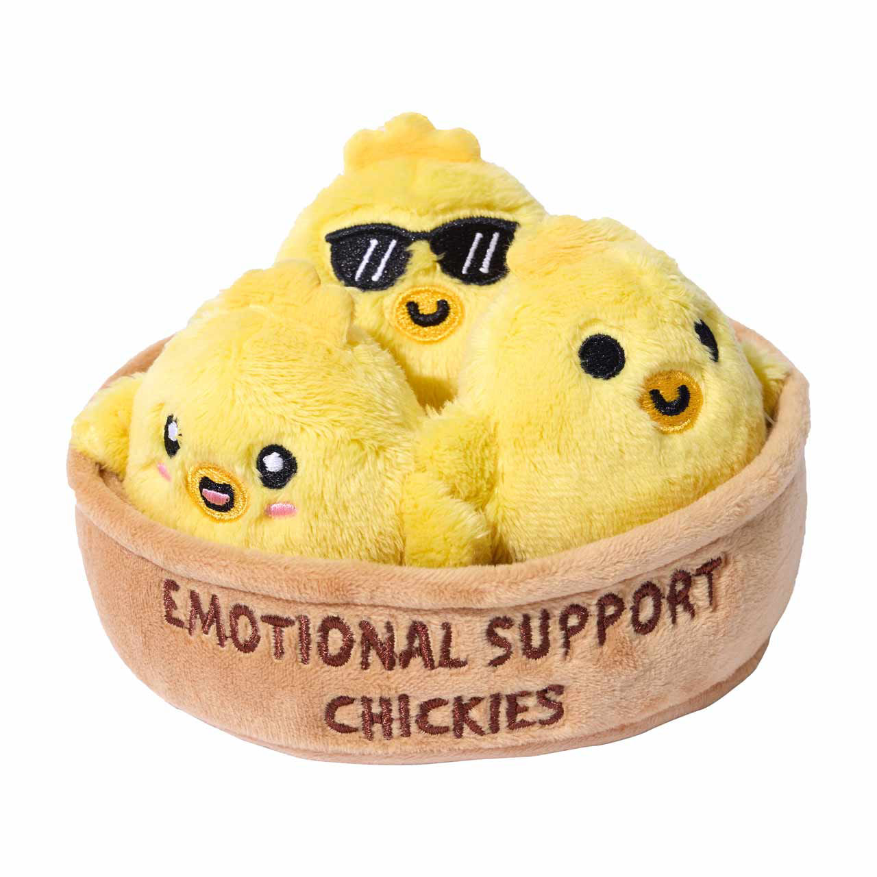 Emotional Support Minis Chickies Stuffed Animal, 2.6 in