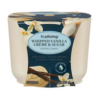 True Living Scented Candle, Whipped Vanilla Crème &
