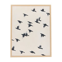Charcoal Bird Canvas Wall Art