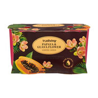 True Living Scented Candle, Papaya & Guava Flower,