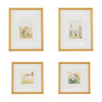 Gold Picture Frame Set, 4 ct
