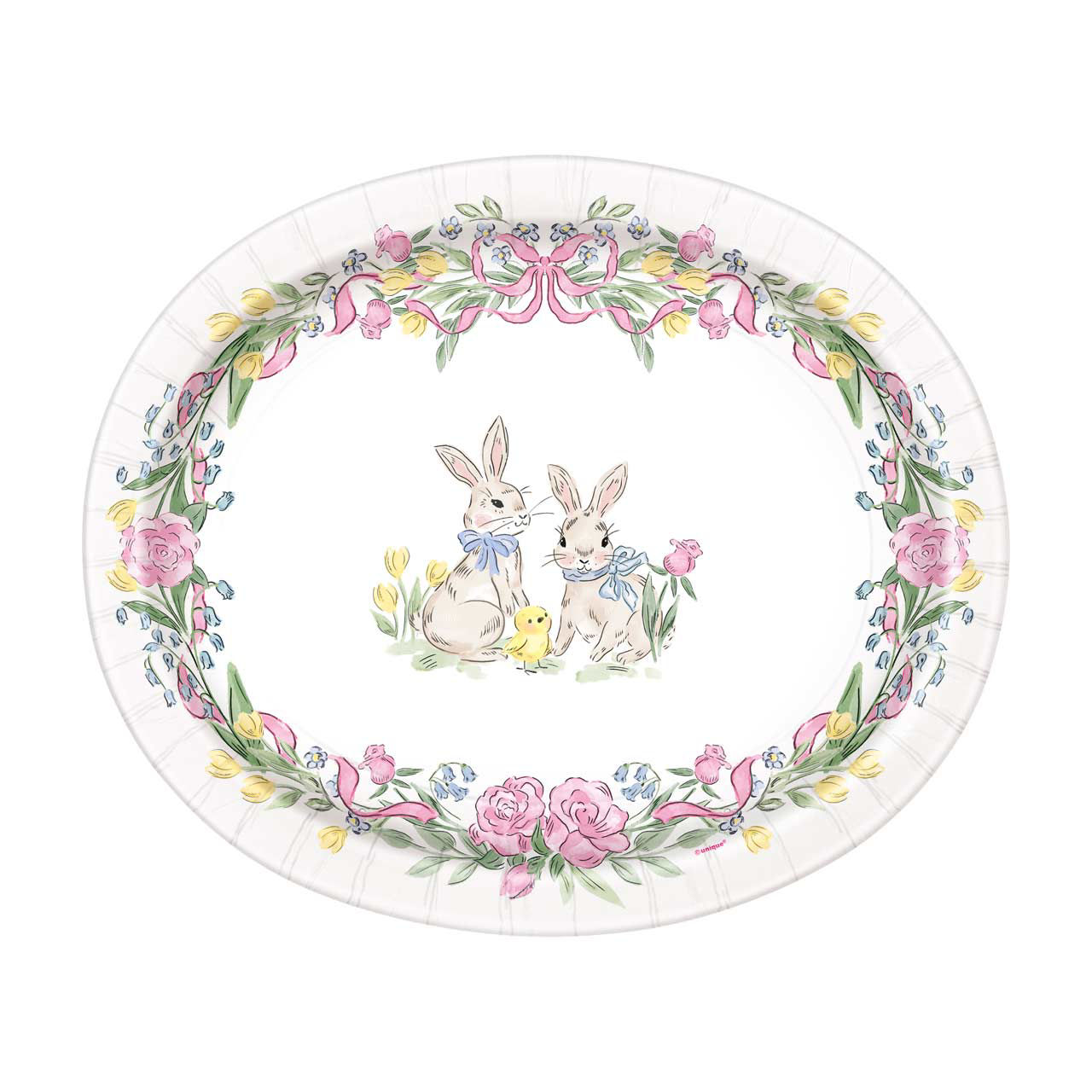 Easter Traditional Oval Plate, 8 ct