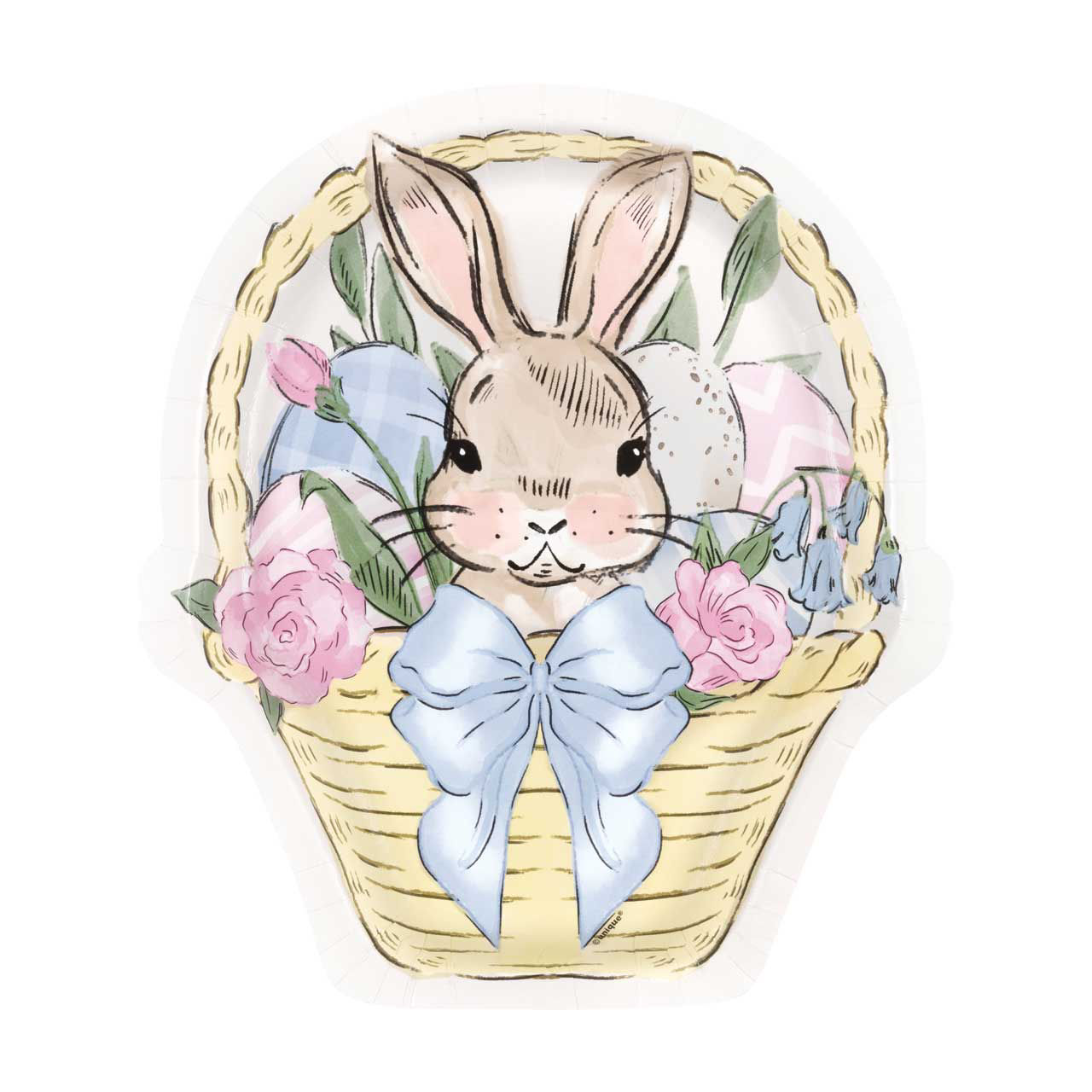Traditional Easter Basket Plate, 8 ct