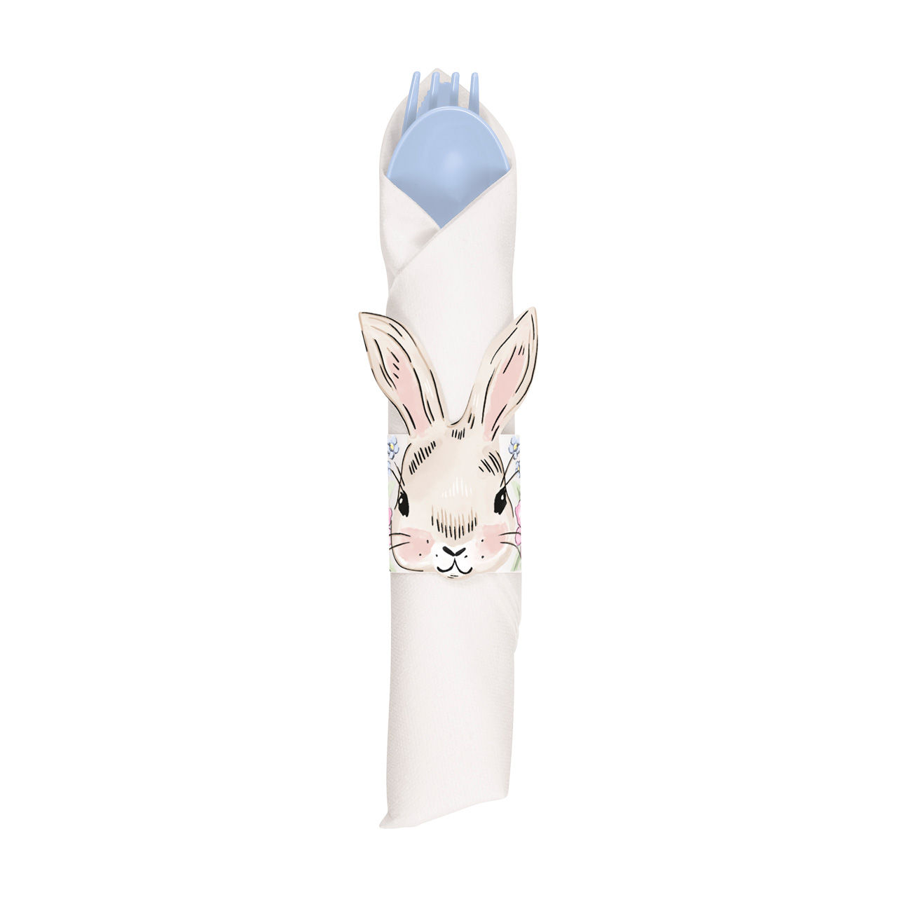 Unique Party Traditional Easter Rolled Cutlery Set, 8 ct