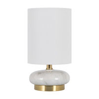 Faux-Marble Table Lamp, 9.5 in