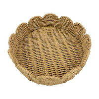 Sculpted Seagrass Tray, Medium