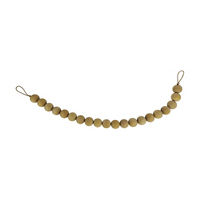 Natural Wood Beaded Garland, 35 in