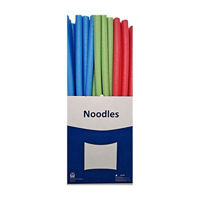 Small Foam Pool Noodles, 3 Assorted Colors