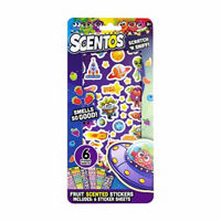 Scentos Fruit Scented Scratch 'N Sniff Sticker Book, 6 Sheets, 2 Assorted Books