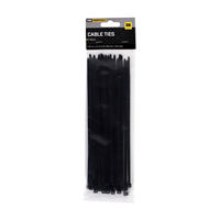Pro Essentials Cable Ties, Black, 36 ct