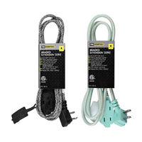 Pro Essentials 6ft Braided Extension Cord, 1 ct - Assorted