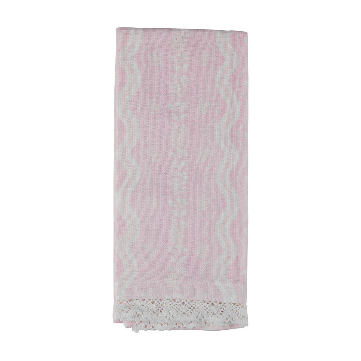 Holly Williams Pink Trim Kitchen Towel