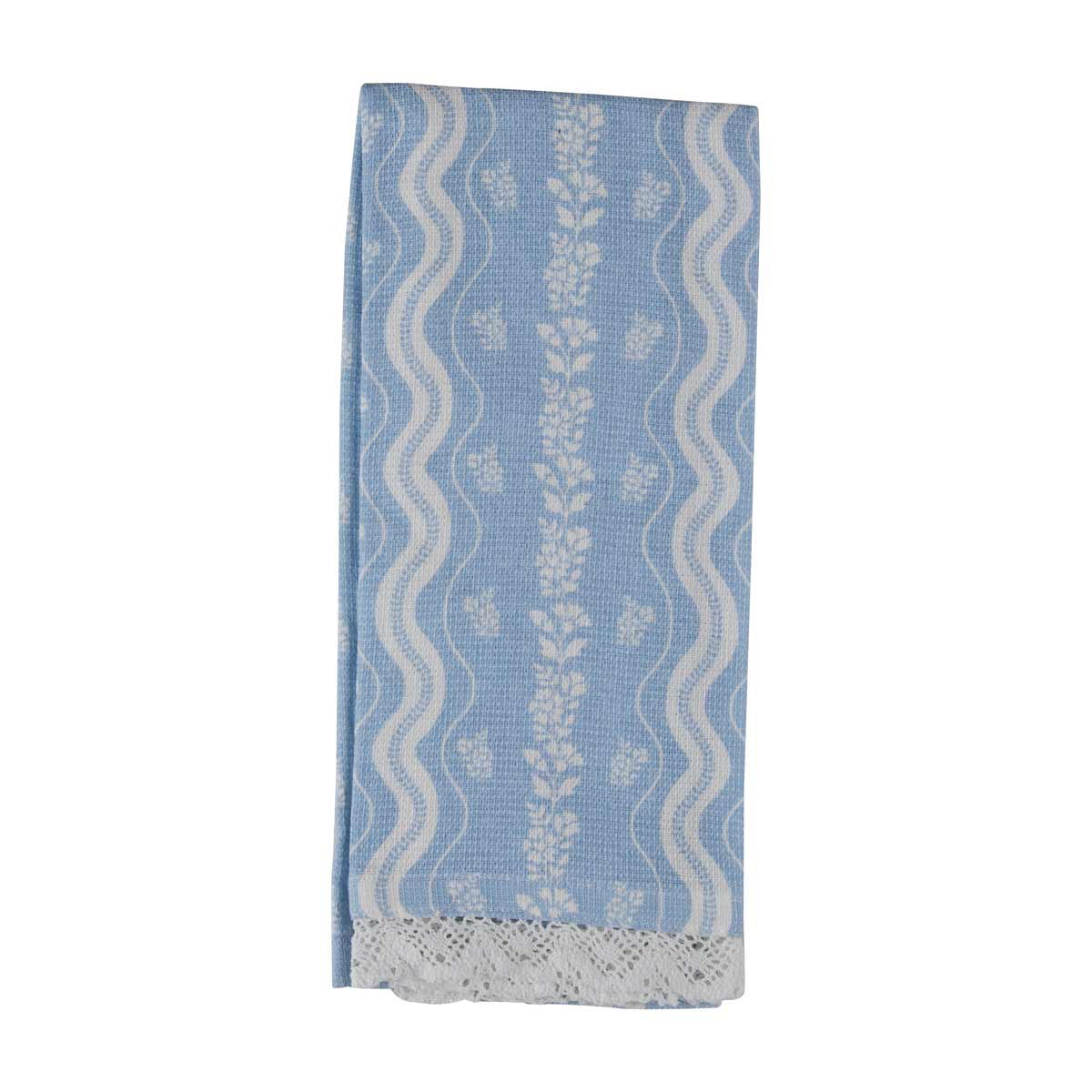 Holly Williams Blue Trim Kitchen Towel