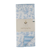 Holly Williams Blue Floral Drying Mat