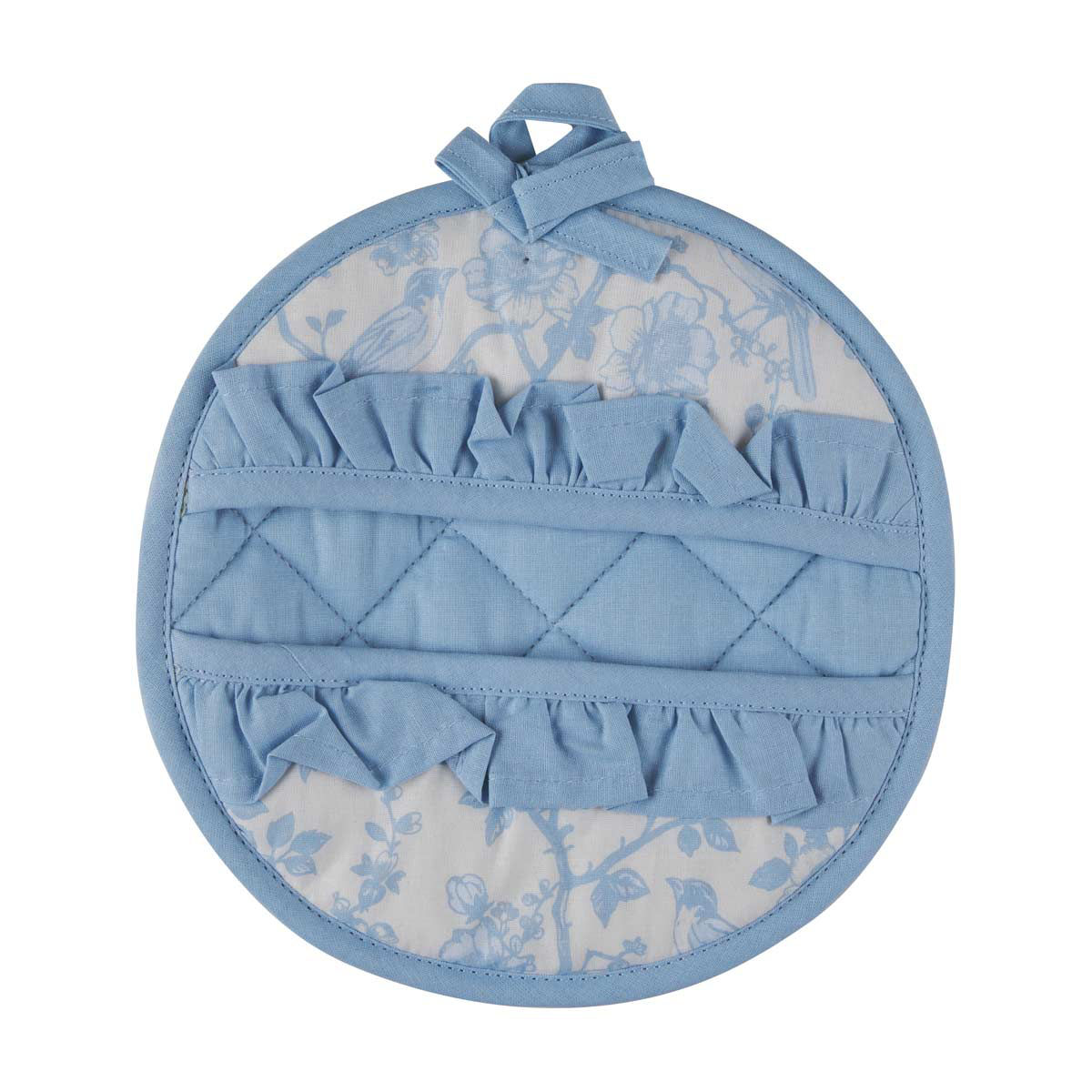 Holly Williams Blue Trim Pot Holder