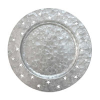Galvanized Metal Star-Printed Charger