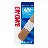 BAND-AID Brand Flexible Fabric Adhesive Bandages, One Size, 30 Ct
