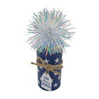 Patriotic Firecracker Tabletop Decoration, God Bless America