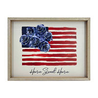 'Home Sweet Home' Patriotic Flag Wall Art