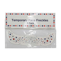 Patriotic Temporary Face Freckles, 3 Pack