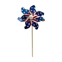 Patriotic Flag Pinwheel, 9.8 in