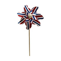 Patriotic Striped Pinwheel, 9.8 in