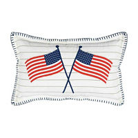 American Flag Decorative Pillow, 12 in x 20