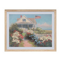 Patriotic Farmhouse Framed Wall Art, 24 in x