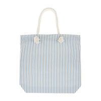 Blue Striped Tote Bag
