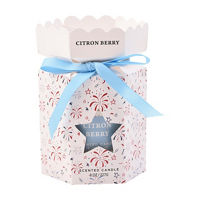 Summer Red/White/Blue Citron Berry-Scented Candle in Gift Box,