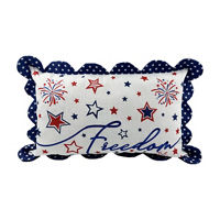 'Freedom' Patriotic Fireworks Decorative Pillow, 12 in x