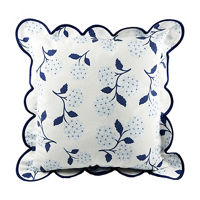 Patriotic Flowers Decorative Pillow, 18 in x 18 in