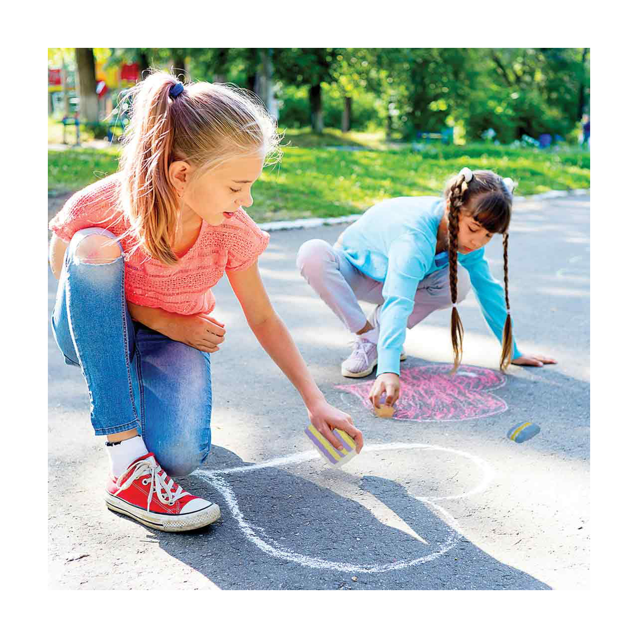 Game On Sweet Treat & Food Sidewalk Chalk, 6 pk