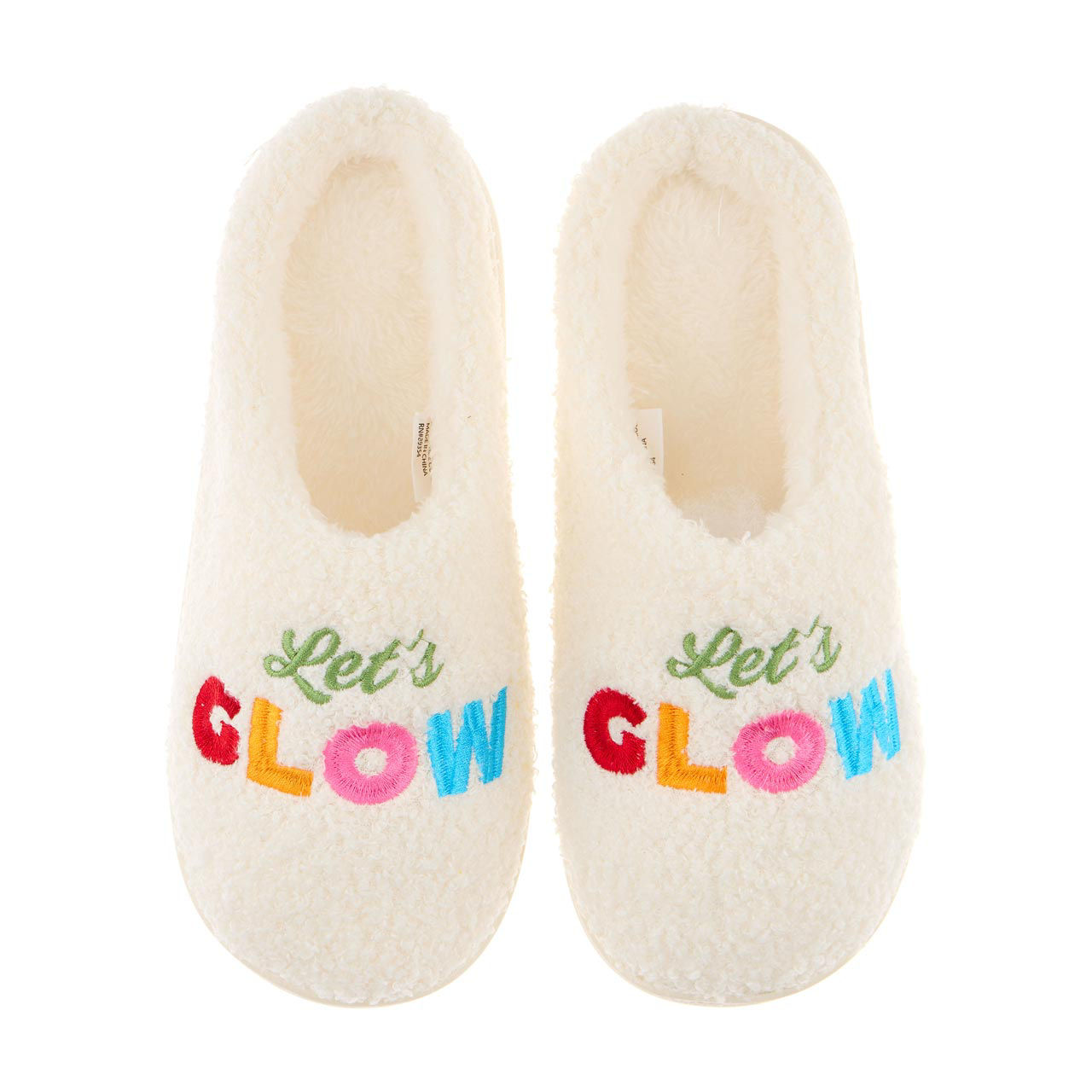 "Let's Glow" Black History Month Ladies Slippers