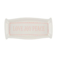 Holly Williams "Love Joy Peace" Ceramic Tray
