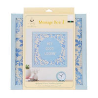 Holly Williams Blue Message Board, 10x10 in