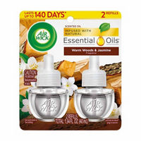 Air Wick Scented Oil Refills, Warm Woods & Jasmine, 2 ct
