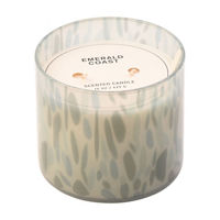 Emerald Coast Scented Speckled Glass Candle, 15 oz