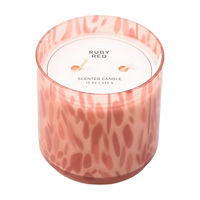 Grapefruit Scented Speckled Glass Candle, 15 oz