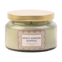 Spicy Ginger Santal Scented Candle in Glass Jar