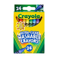 Crayola Ultra Clean Washable Crayons, 24 ct