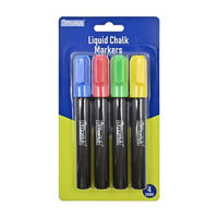 Liquid Chalk Markers, 4 Assorted Colors